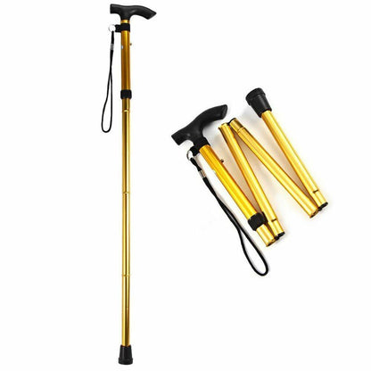 Nordic Walking Stick Telescopic Quick Lock Foldable Trekking Pole Hiking Cane
