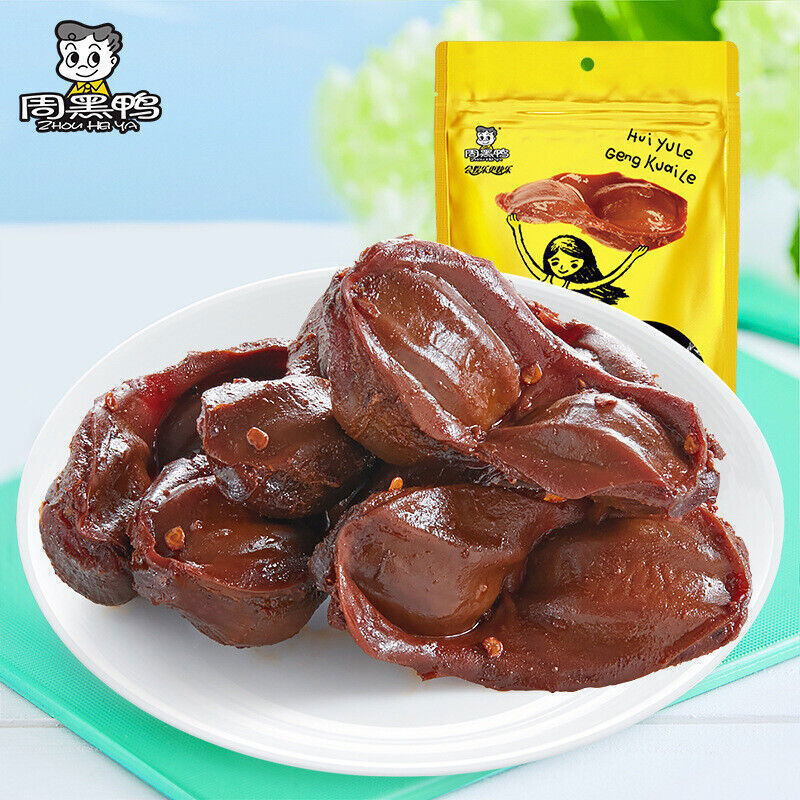 110g X 2 Bags Zhouheiya Duck Gizzards Chinese Specialty Snacks Food 周黑鸭鸭胗鸭肫