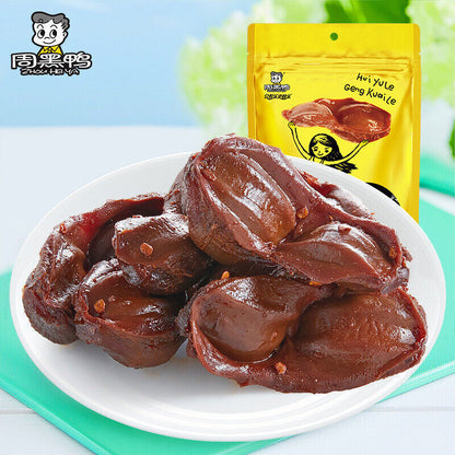 110g X 2 Bags Zhouheiya Duck Gizzards Chinese Specialty Snacks Food 周黑鸭鸭胗鸭肫