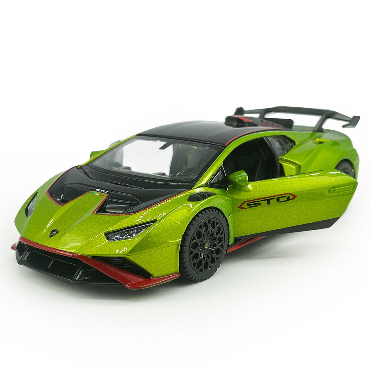 1/32 Lamborghini Hurncan STO Model Car Diecast Toy Cars Boys Toys for Kids Green