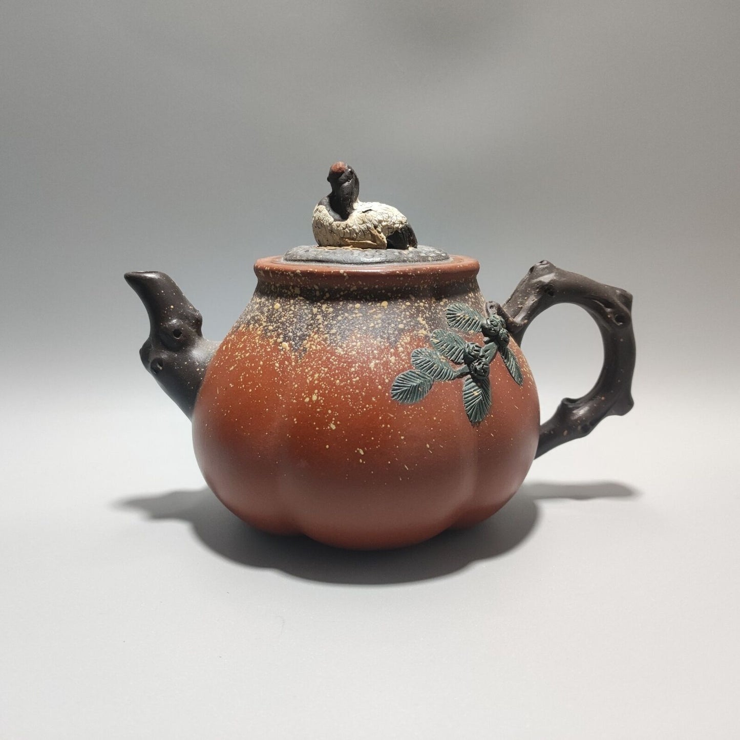 Chinese Yixing Purple Clay Teapot Tea Set Pot Zisha Ceramic Cute Decor Figurine