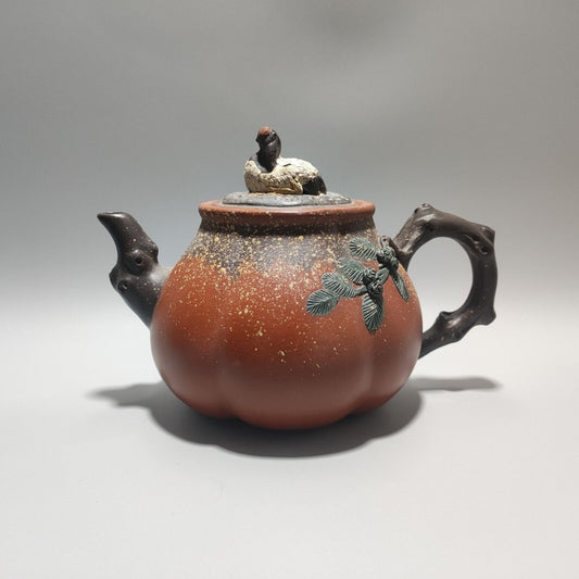 Chinese Yixing Purple Clay Teapot Tea Set Pot Zisha Ceramic Cute Decor Figurine