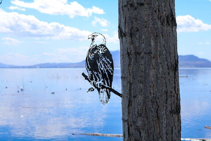 Bald Eagle Decoration | Garden Art | Backyard Art | Tree Art | Silhouette Art