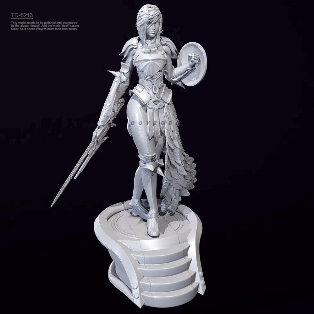 1/24 resin figure model kit Final Swordsman Female Warrior Unassembled unpainted