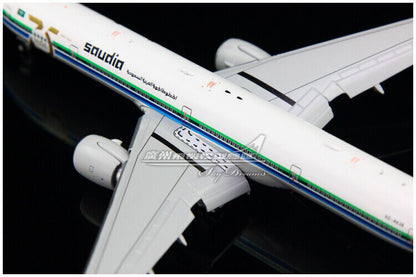 1:400 JC Wings Saudia BOEING 777-300ER Passenger Plane Flap Down Diecast Model