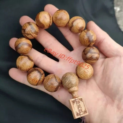 Vietnam Natural Wood Hand String Wood Bracelet Men Buddha Bead Gift Elastic Line