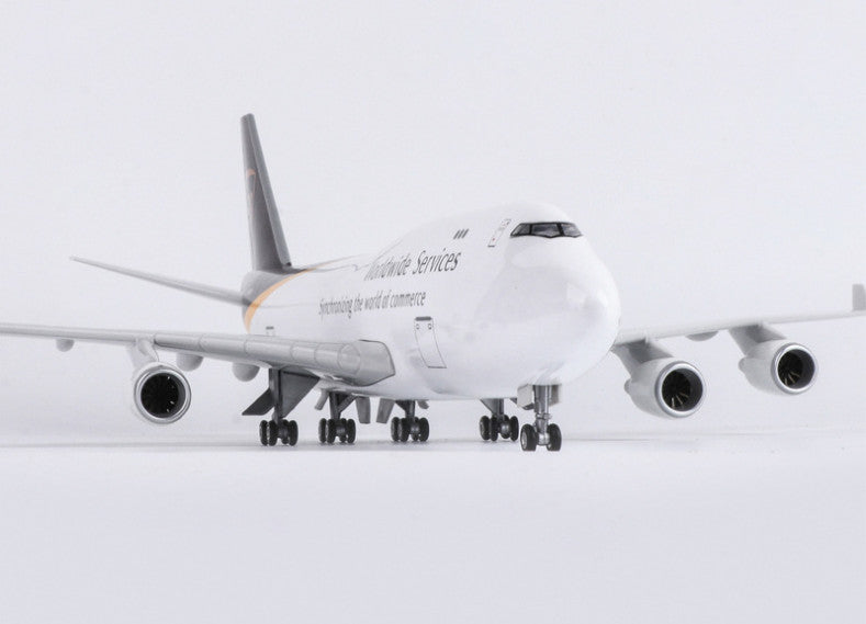 1:150 47CM UPS BOEING 747-400 Aeroplane Landing Gear Resin Aircraft Plane Model