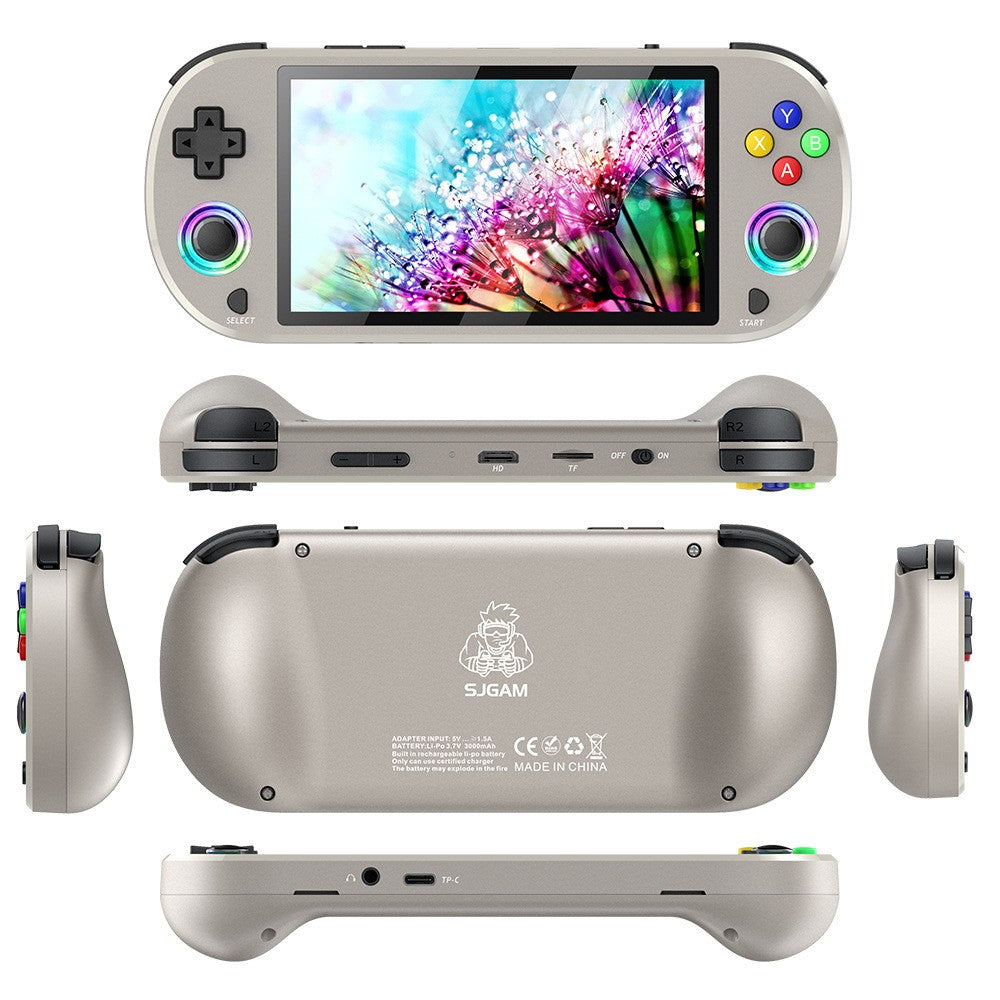 M22 PRO HD Handheld Game Console with Colorful Lighting for Home Gaming 64-128GB