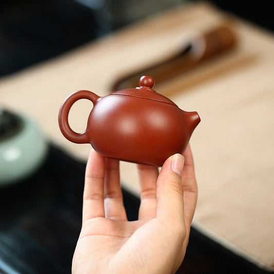 Chinese Yixing Zisha Pottery Clovershrub Clay 130ML Xihsi 7 Hole Teapot 小品光西施