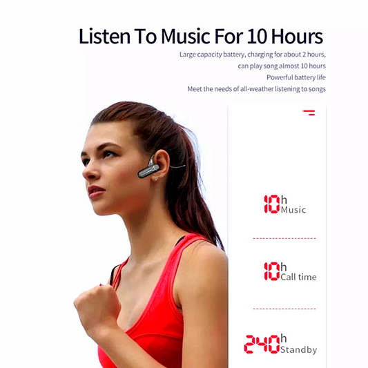 Bone Conduction Headphones Bluetooth 5.0 Wireless Earbuds Outdoor Sport Headset