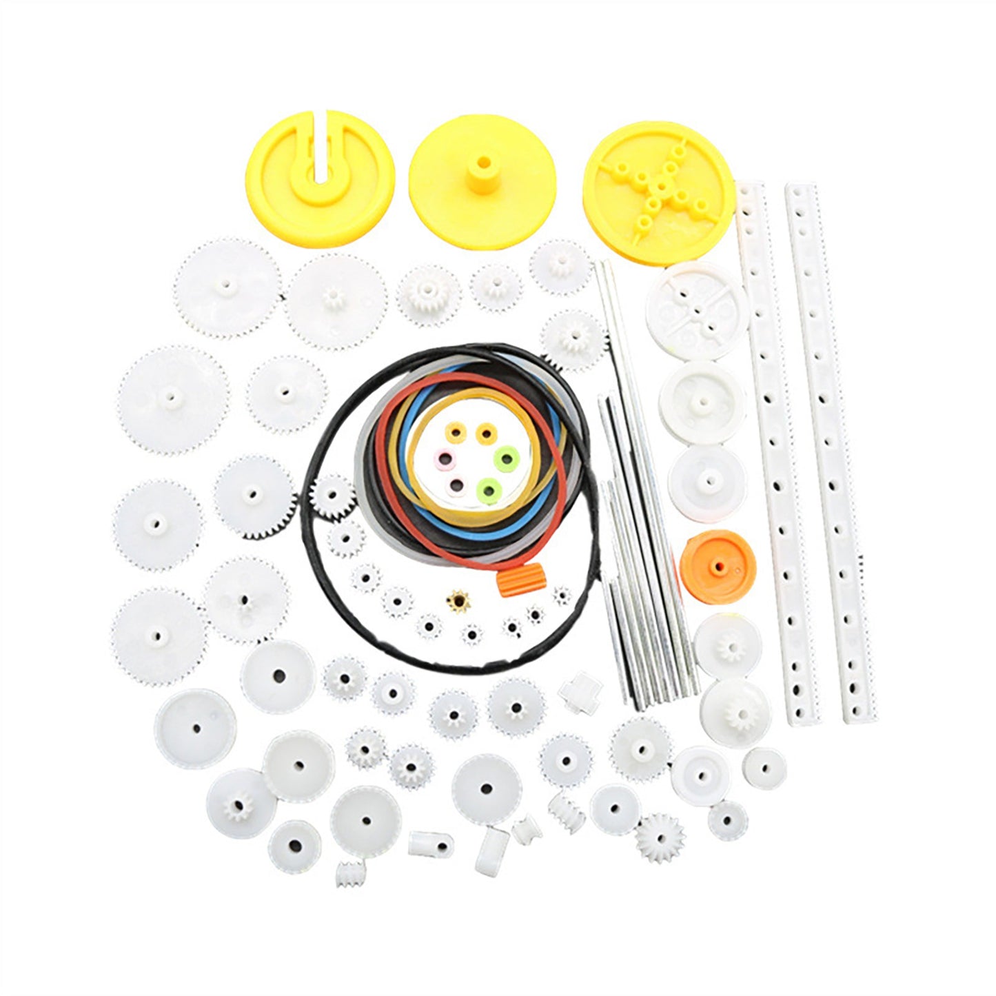 82PCS/Set Plastic Gear DIY Accessories Set for Toy Motor Car Robot Model Kit