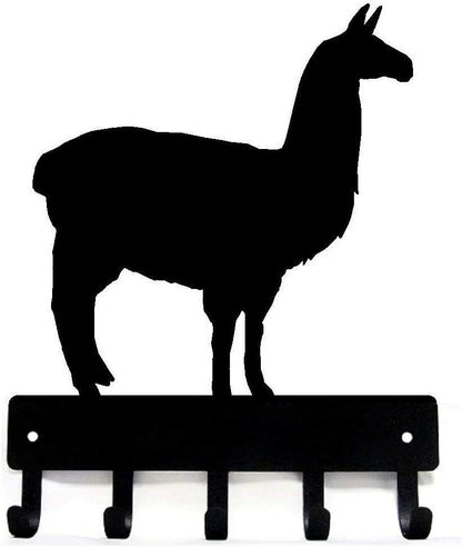 Llama Farm Key Rack - 9 inch Wide/6 inch Wide Metal Wall Art