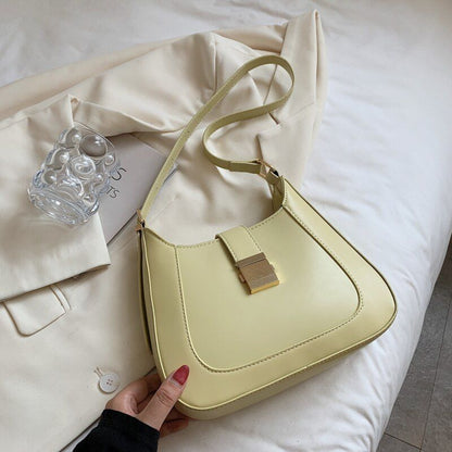 Handbags Synthetic Leather Shoulder Crossbody Bags Half Moon Shape 25*21*6 CM