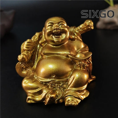 Laughing Buddha Statue Chinese Feng Shui Luck Money Maitreya Buddha Sculpture