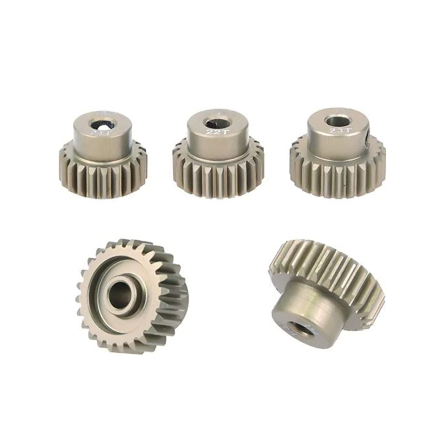 21T-25T Aluminum Pinion Gear Set For 1/10 RC Car Brushed Brushless Motor Parts;