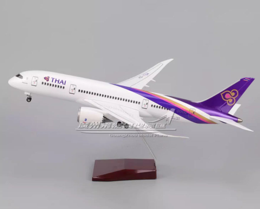 1:130 43CM THAI BOEING 787 Airplane Landing Gear Resin Aircraft Aeroplane Model
