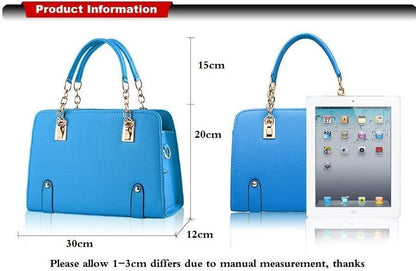 Luxury Handbag Leather Messenger Bags Large Capacity Bag Shell Purse 30*12*20 CM