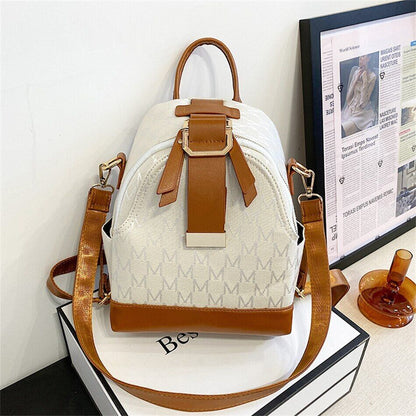 Women Small Backpack School Bag Teenager Girls PU Leather Rucksack Shoulder