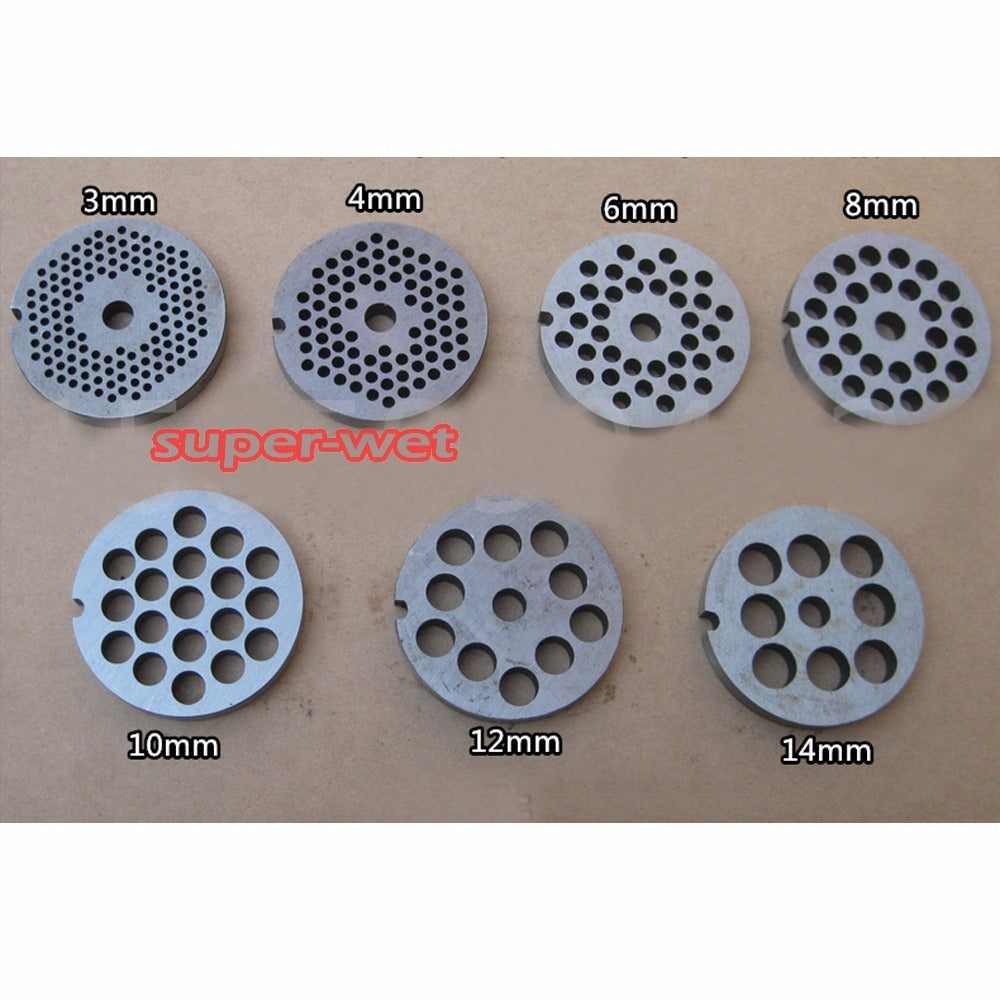 1PC Meat Grinder Hole Iron Plate Chopper Disc Mincer Replacement 3mm-20mm Tool