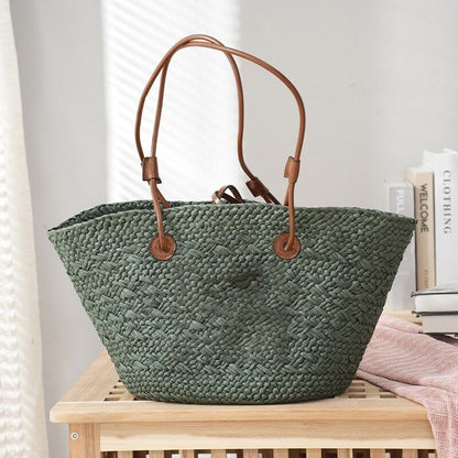 Summer Straw Woven Women Bag Shoulder Bag Woven Tote Bag Beach Bag
