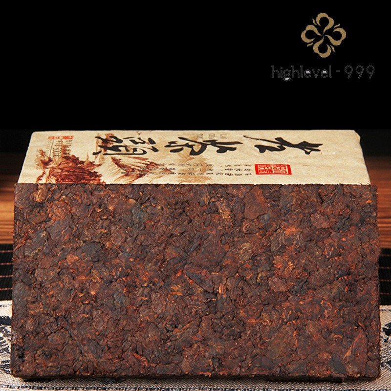500g Ripe Pu'er Tea Brick Yunnan Menghai Banzhang Ancient Tree Compressed Tea