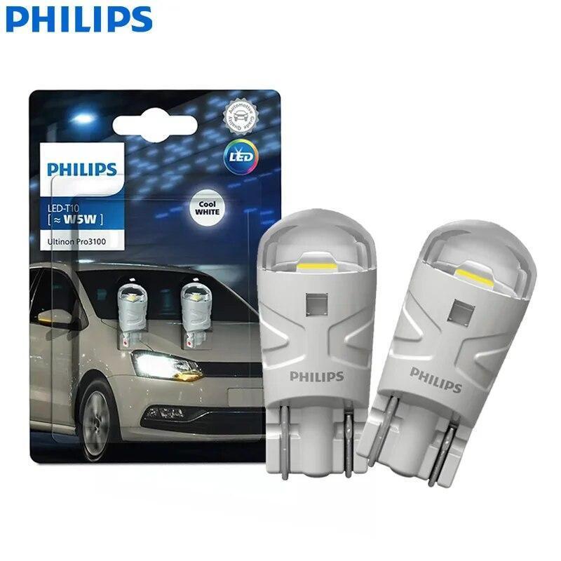 Philips Ultinon Pro3100 LED T10 W5W 6500K White LED Turn Signal Lamps