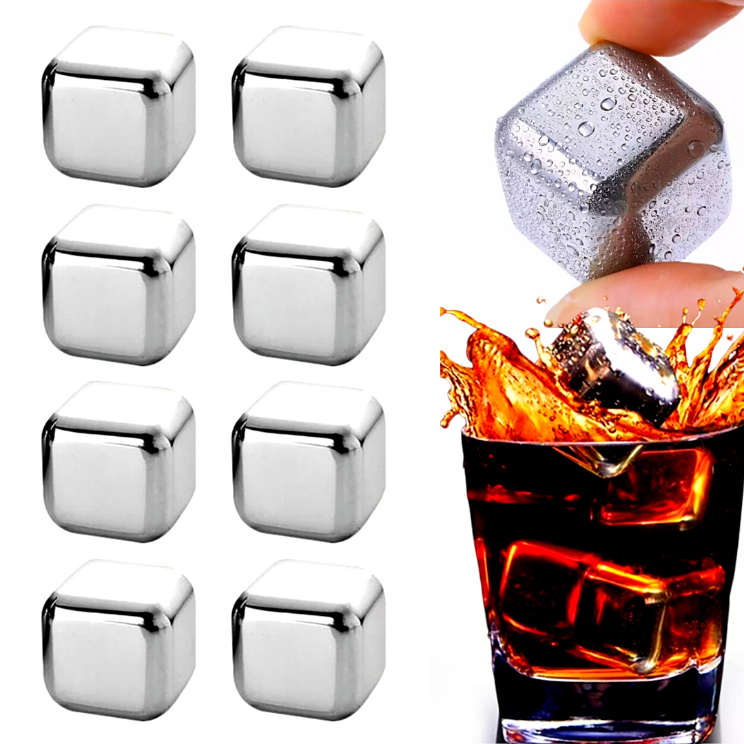 Cubo de hielo de acero inoxidable para whisky vino bebidas barra suministros lot