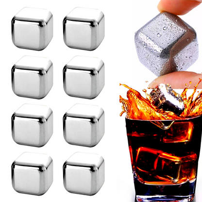 Cubo de hielo de acero inoxidable para whisky vino bebidas barra suministros lot