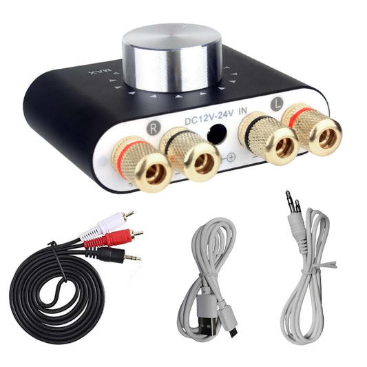 Power Amplifier HiFi Stereo Audio 50W+50W Car Home Mini Bluetooth 5.0 Digital