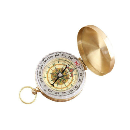 Camping Compass Glow in Dark Survive Metal Pocket Navigation Tool Hiking Outdoor