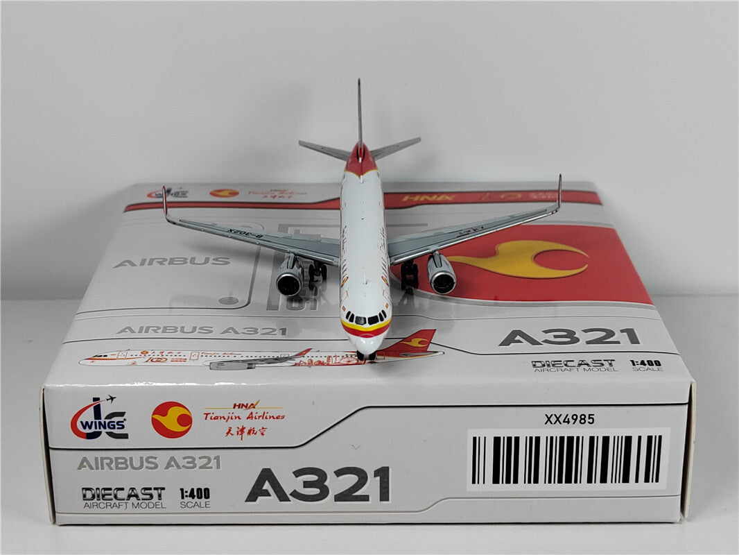 1:400 JC Wings Tianjin Airlines AIRBUS A321 Passenger Airplane Diecast Model