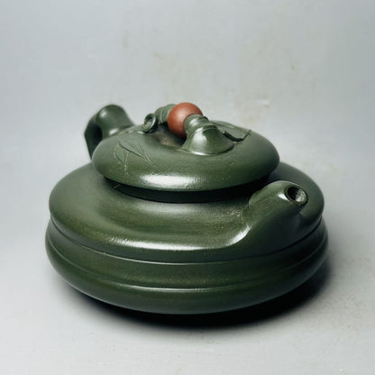 Vintage Chinese Yixing Purple Clay Teapot Zisha Ceremony Bamboo Tea Set Collect