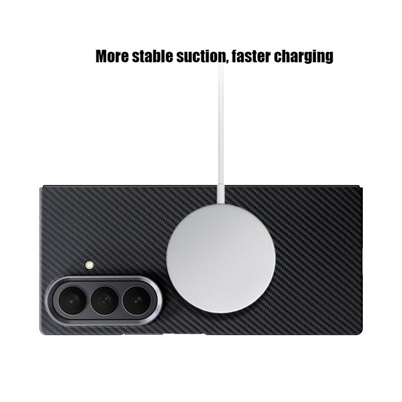 Samsung Zfold7 carbon fiber magnetic suction w26 anti drop protective cover (R）
