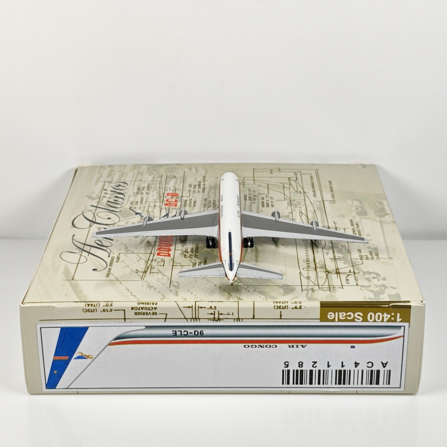 1:400 Aeroclassics Air Congo DC-8-32 9Q-CLF Passenger Plane Diecast Model