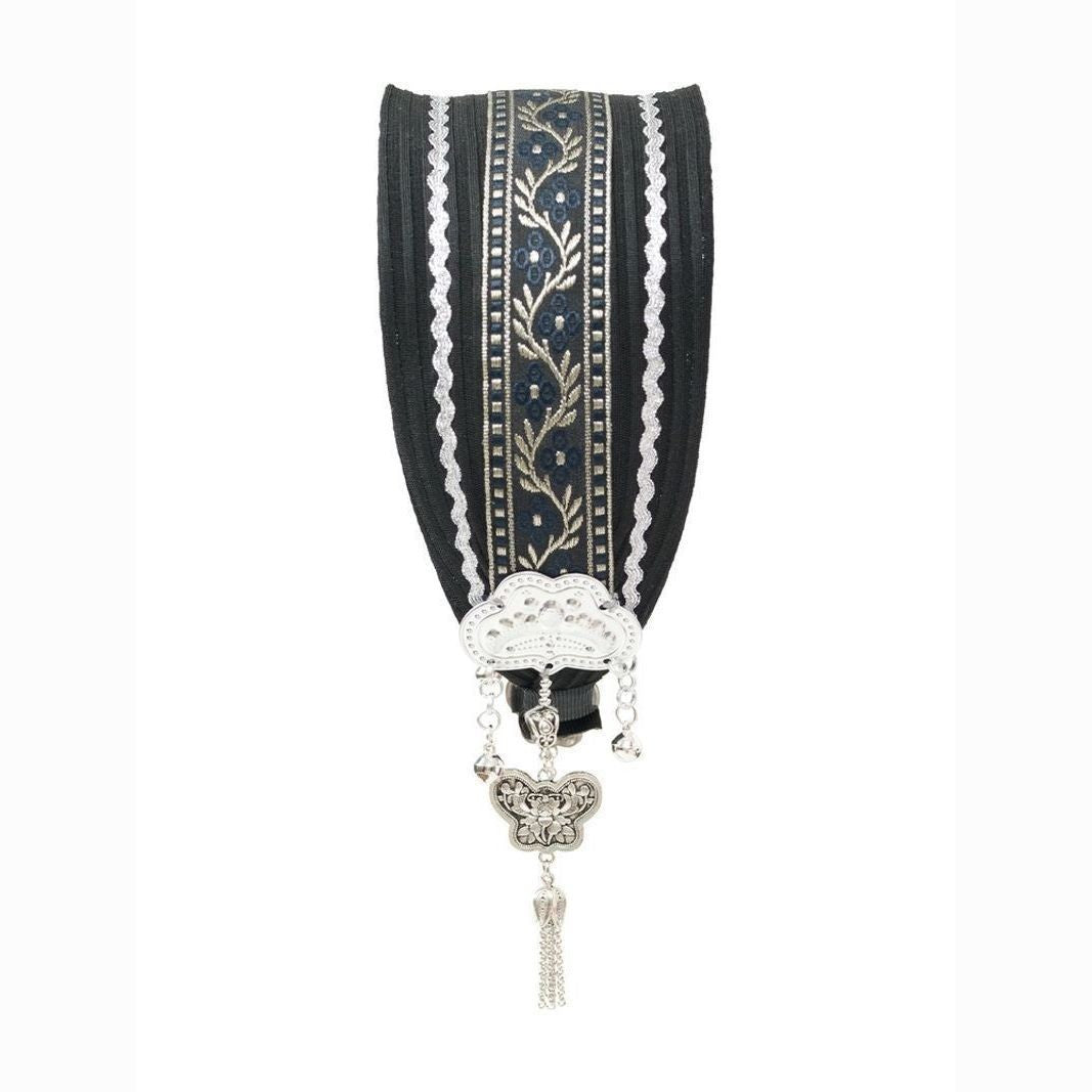 Original Vintage Ethnic Embroidered Tassel Headband