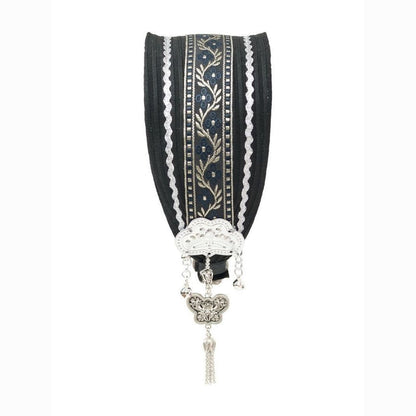 Original Vintage Ethnic Embroidered Tassel Headband