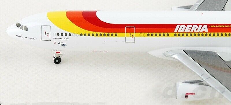 1:400 Hogan IBERIA AIRBUS A340-300 Passenger Aircraft Diecast Airplane Model