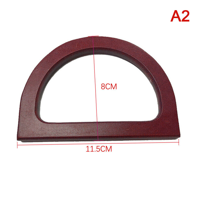 Solid Wood Handle Replacement DIY Handmade Woven Bag Purse Handbag Bag Handles