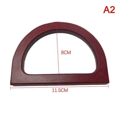 Solid Wood Handle Replacement DIY Handmade Woven Bag Purse Handbag Bag Handles