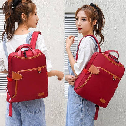 Oxford Backpack Waterproof Multifunction Bag 20-35L Polyester Zipper Soft Handle