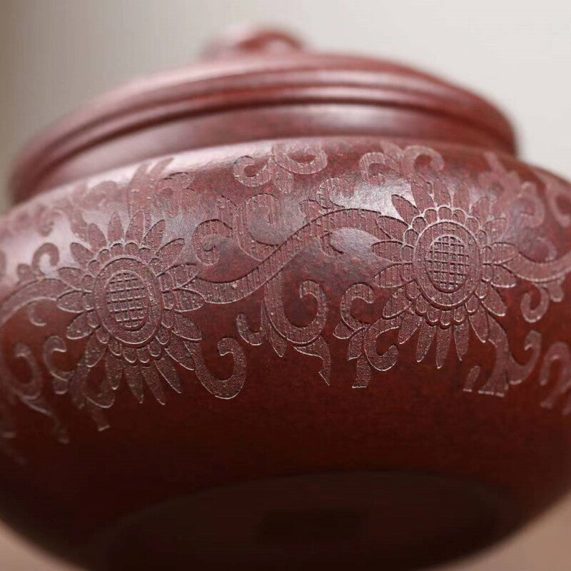 Chinese Tea Pot Marked Anituqe Style Real Yixing Zisha Purple Clay Pot 280ml New
