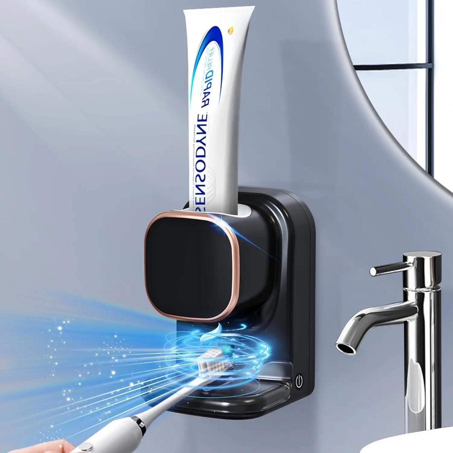 3-Mode Toothpaste Dispenser – Wall-Mounted Electric