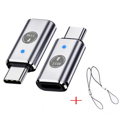 35W USB-C Male to iOS Female Adapter + lanyard For iPhone 15 Pro Max 15 Plus Lot