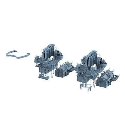 Yao's Studio LYCG335 1/200 Model Upgrade Bismarck Battleship Chimney And Hangar
