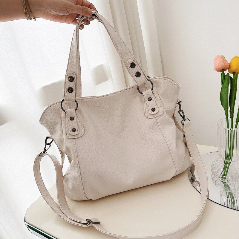 Shopper Tote Bag Women Pu Leather Female Shoulder Crossbody Bags Women's Handbag