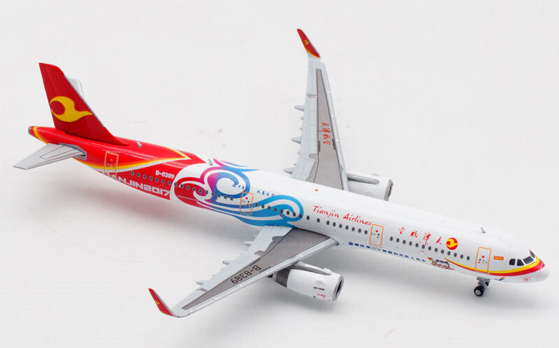 JC Wings Tianjin Airlines for Airbus A321 B-8389 1/400 DIECAST plane Pre-builded