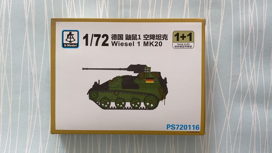S-Model PS720116 1/72 Wiesel 1 MK20 1+1 Plastic Model Kit
