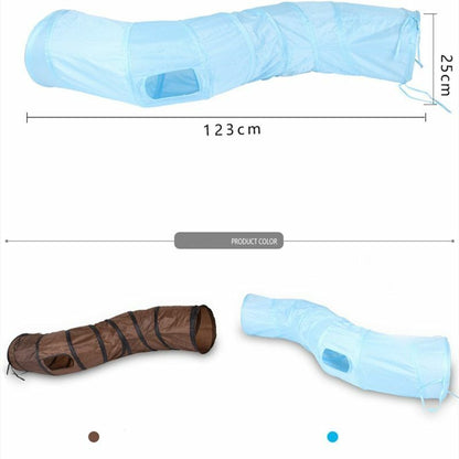 Cat Tunnel Toy Indoor Collapsible Tube Kitty Bored Pet Hole Puppy Kitten Rabbit