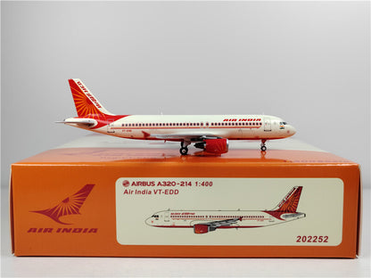 PandaModel AIR INDIA for Airbus A320 VT-EDD 1:400 Aircraft Pre-built Model