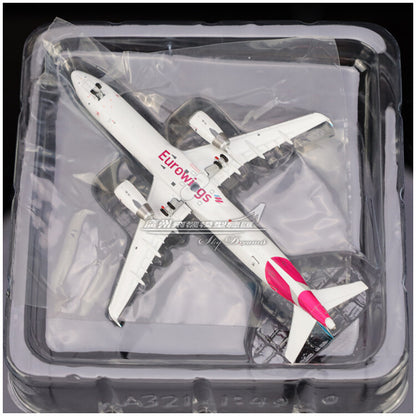 1:400 JC Wings Eurowings AIRBUS A321 Passenger Airplane Diecast Aircraft Model